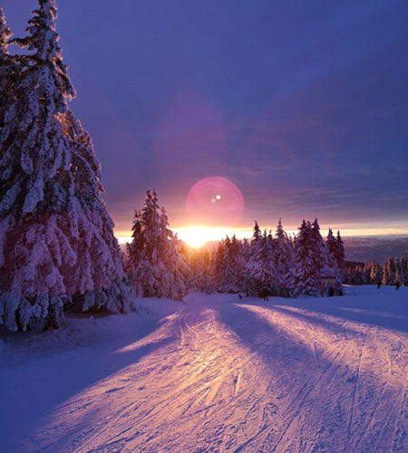 Zalazak sunca vecernje skijanje Kopaonik